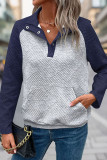 Casual Long Sleeved V-Neck Sweatshirt