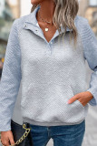 Casual Long Sleeved V-Neck Sweatshirt