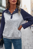 Casual Long Sleeved V-Neck Sweatshirt