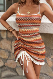 Square Collar Knitted Sleeveless Dress