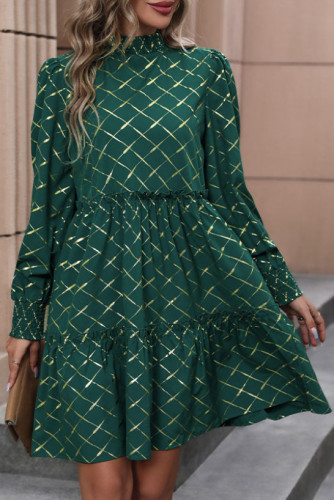 Gold Plated Diamond Shaped Long Sleeved Dress