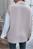 Autumn Contrast Long Sleeved Shirts