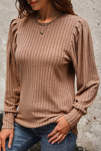 Spring Autumn Bubble Long Sleeve Top