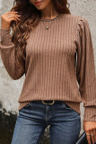 Spring Autumn Bubble Long Sleeve Top