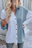 Autumn Contrast Long Sleeved Shirts