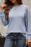 Spring Autumn Bubble Long Sleeve Top