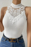 Lace Halter Knitted Camisole Sleeveless Vest