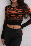 Halloween Long Sleeved Knitted Sweater