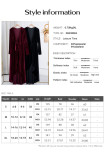 V-Neck High Waisted Solid Color Slit Dress