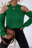 Round Neck Loose Long Sleeved Sweater