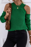 Round Neck Loose Long Sleeved Sweater