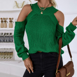 Round Neck Loose Long Sleeved Sweater