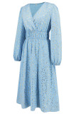 V-Neck Sequined Banquet Long Sleeve Dress