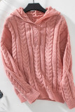 Solid Color Knitting Fried Dough Twists Sweater