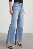 High Elasticity Wide Leg Denim Pants