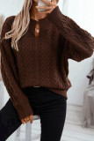 V-Neck Loose Casual Knitted Sweater