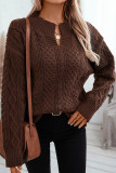 V-Neck Loose Casual Knitted Sweater