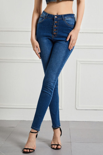 Slim Fit High Waisted High Stretch Denim Pants