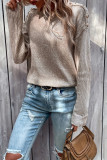 Autumn Winter New Round Neck Solid Solor Sweater