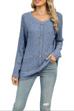 Round Neck Long Sleeved Loose T-Shirt