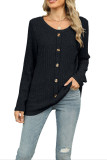Round Neck Long Sleeved Loose T-Shirt