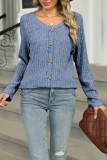 Round Neck Long Sleeved Loose T-Shirt