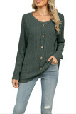 Round Neck Long Sleeved Loose T-Shirt