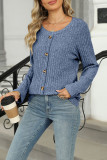 Round Neck Long Sleeved Loose T-Shirt