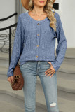 Round Neck Long Sleeved Loose T-Shirt