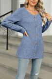 Round Neck Long Sleeved Loose T-Shirt