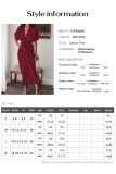 V-Neck Short Sleeved Button Up Dress