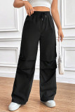 Versatile Solid Color Straight Leg Pants