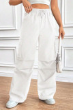 Versatile Solid Color Straight Leg Pants