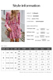 Elegant Temperament V-Neck Printed Dress