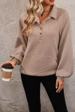 Lapel Long Sleeved Pullover Hoodie
