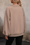 Lapel Long Sleeved Pullover Hoodie