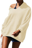Casual Solid Color Hooded Pocket Hoodie