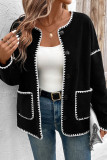 Loose Long Sleeved Fleece Jacket Cardigan
