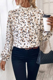 Fashionable Printed Lantern Long Sleeve Shirt