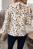 Fashionable Printed Lantern Long Sleeve Shirt