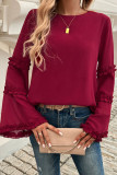 Flared Sleeve Loose Round Neck Shirt