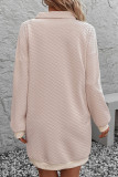 Plaid V-Neck Lapel Long Sleeve Dress