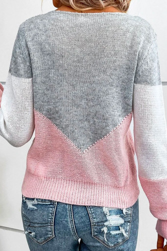 Hollow Slim Fit Long Sleeved Knitted Sweater