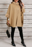 Retro Solid Color Loose Shawl Jacket Cloak