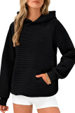 Long Sleeved Pocket Hooded Sweatshirt