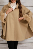 Retro Solid Color Loose Shawl Jacket Cloak