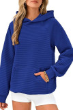 Long Sleeved Pocket Hooded Sweatshirt