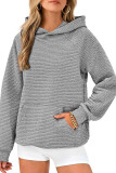 Long Sleeved Pocket Hooded Sweatshirt