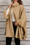 Retro Solid Color Loose Shawl Jacket Cloak