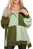 Casual Contrasting Long Sleeved Sweatshirt